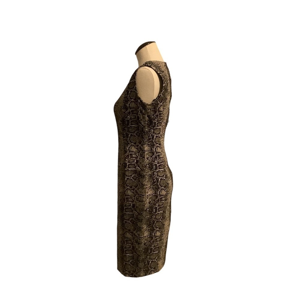 CALVIN KLEIN Snakeskin Print Bodycon Dress - Size 2 - Picture 3 of 6